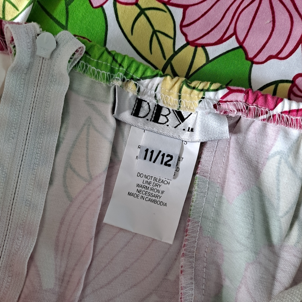 D.B.Y Vintage Pink Floral Dress - Picture 6 of 7